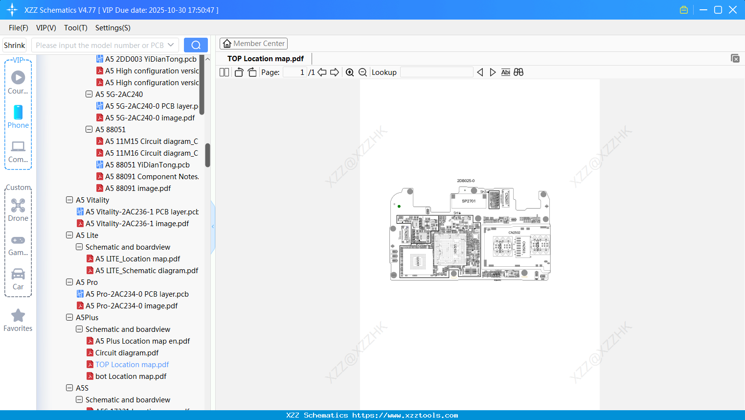 OPPO TOP Location Map